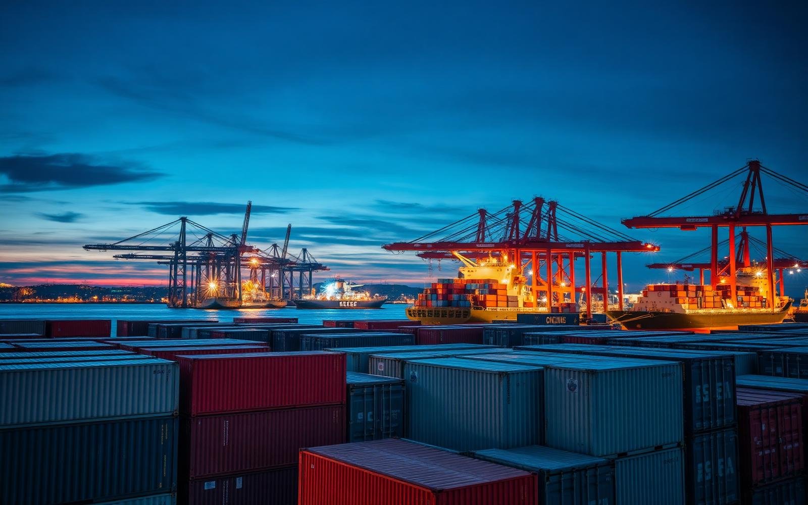 Global shipping port